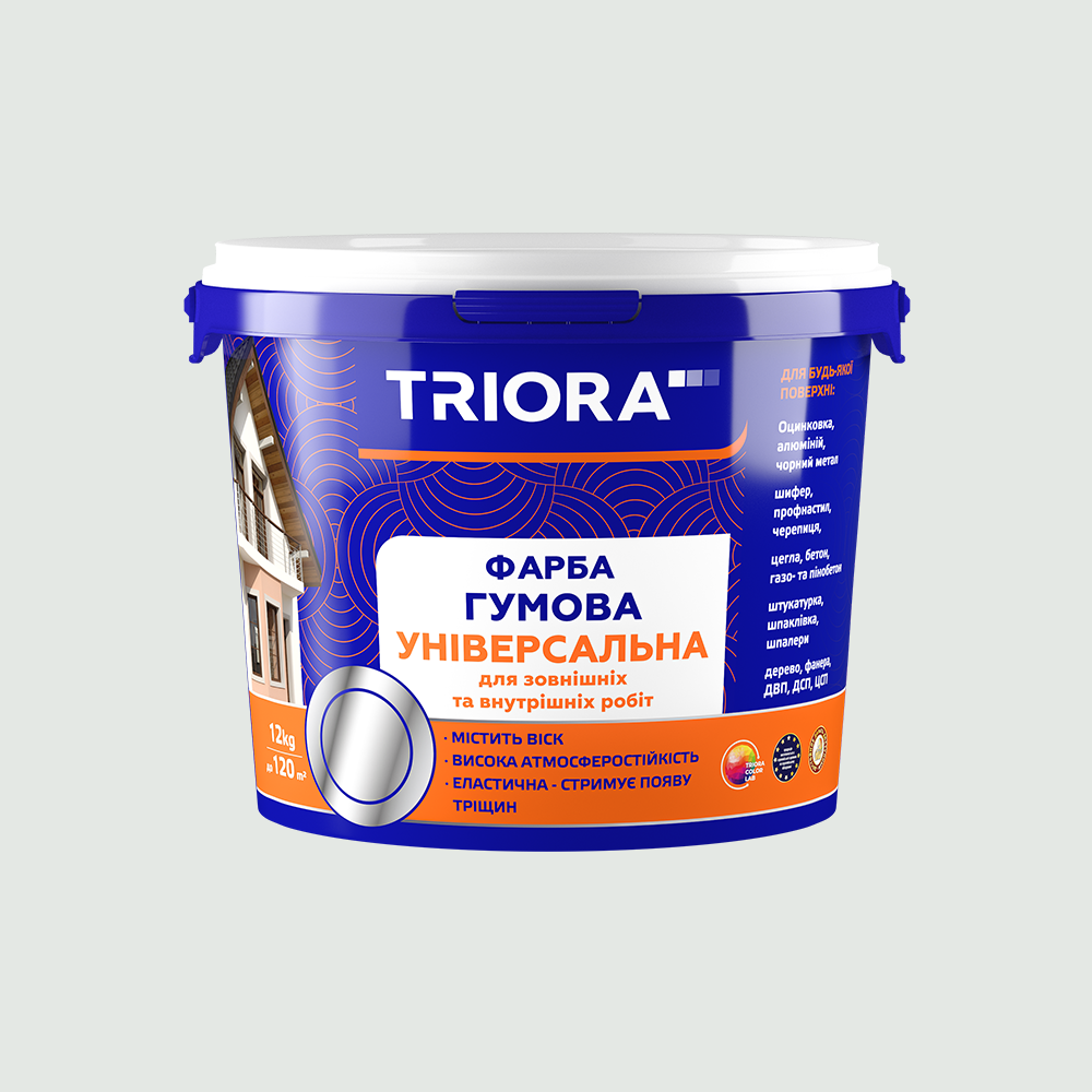 Фарба гумова універсальна TRIORA 12 кг