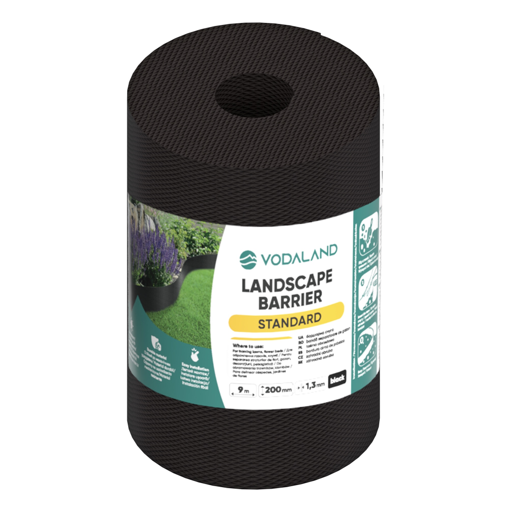 Смуга бордюрна пластикова H200 9 м