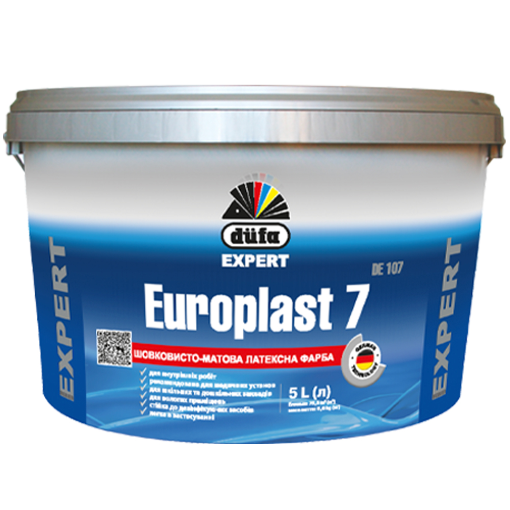 Зносостійка латексна фарба Europlast 7 DE107, 10л
