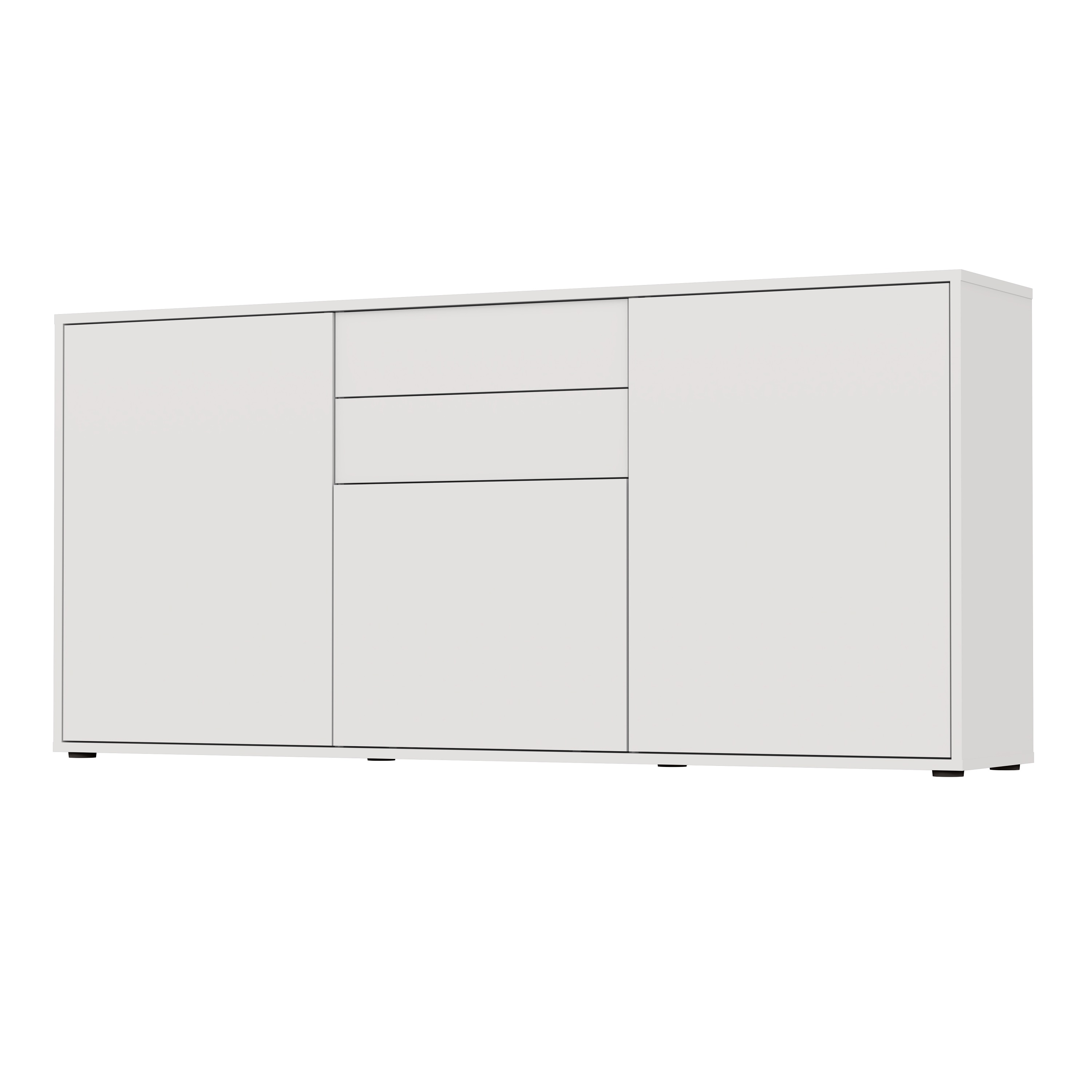 Комод підлоговий MEBLIBUD NICOLE з 2-ма шухлядами з 3-ма дверми 160X36X74см 