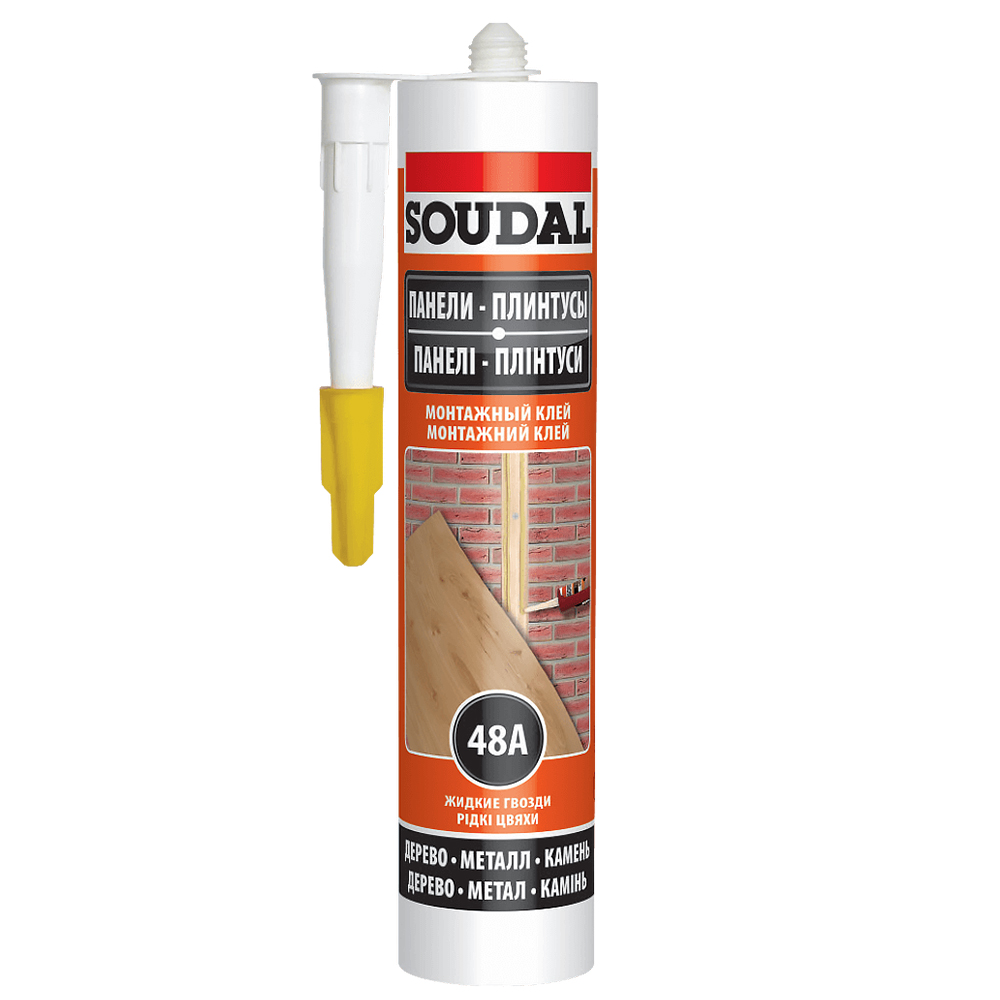 Soudal 48A Монтажний клей "рідкий цвях", 300мл