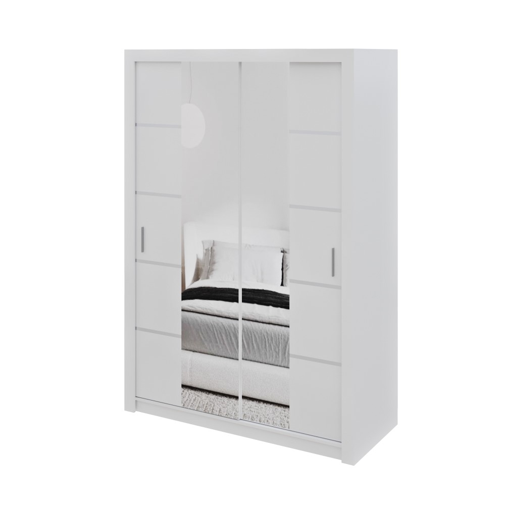 Шафа-купе  дводверна MEBLIBUD OSLO з дзеркалом 150х62х216