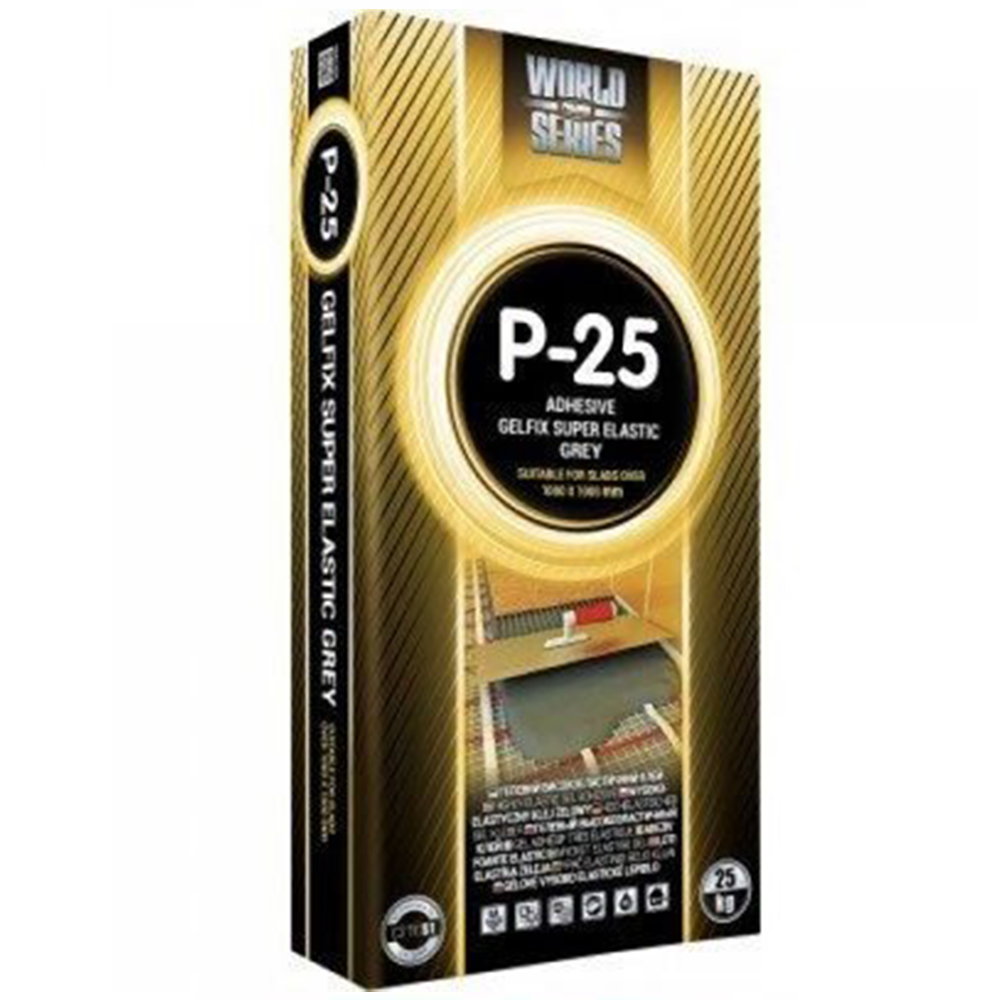 Високоеластичний клей для широкоформатної плитки Polimin P-25 grey, 25кг
