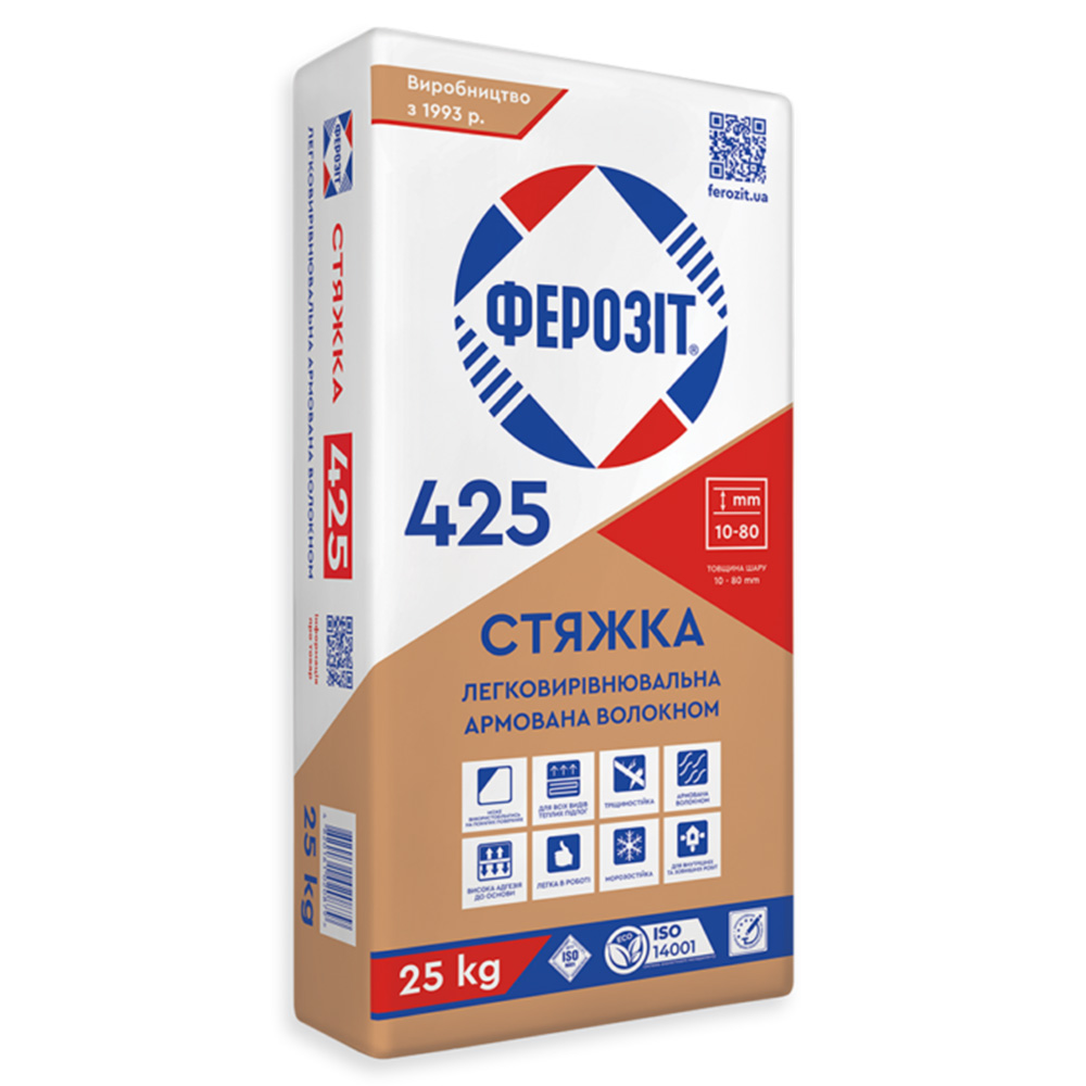 Ферозіт 425 стяжка легковирівнювальна, 25кг