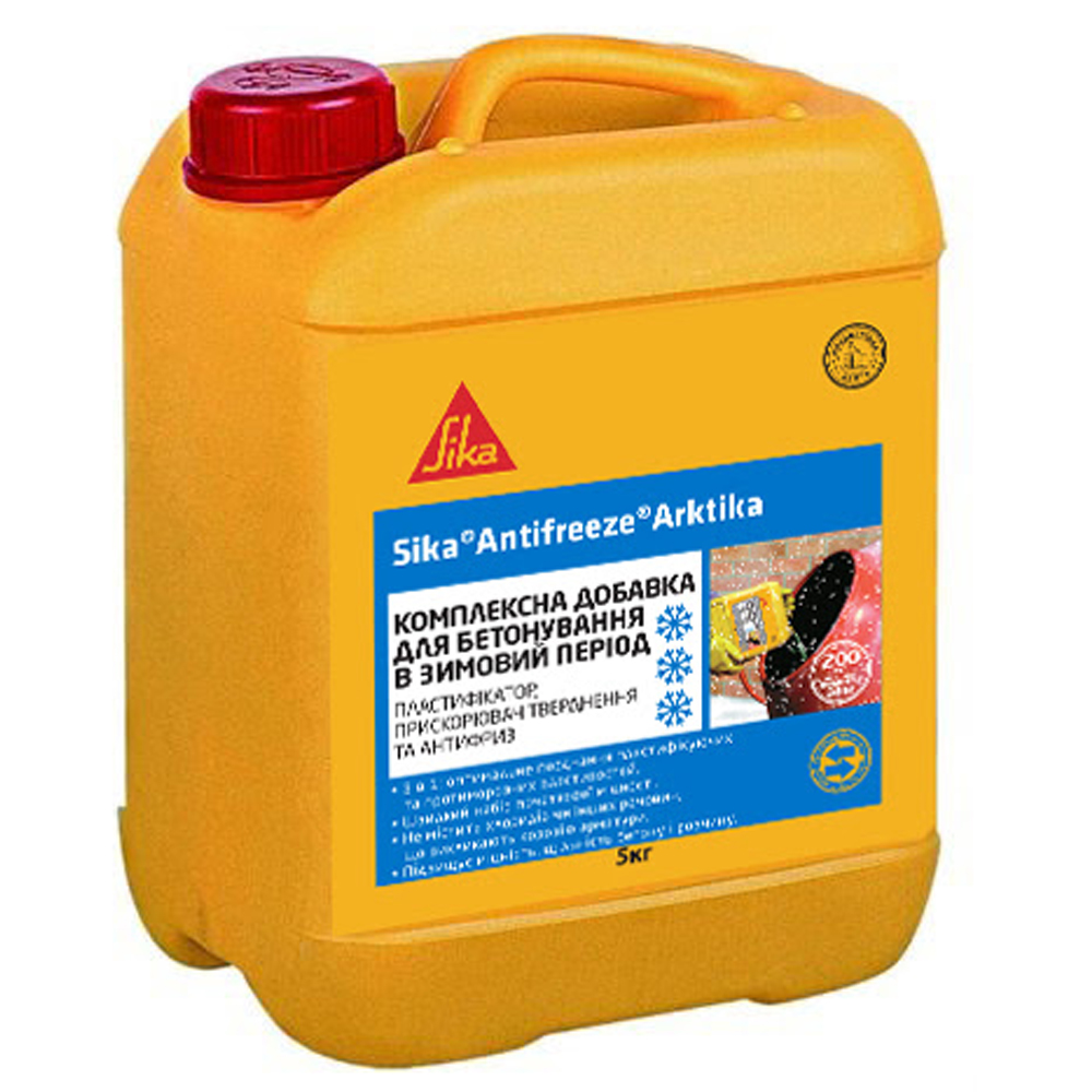 Sika Antifreeze Arktika комплексна протиморозна добавка в бетон для зимового бетонування, 1 кг