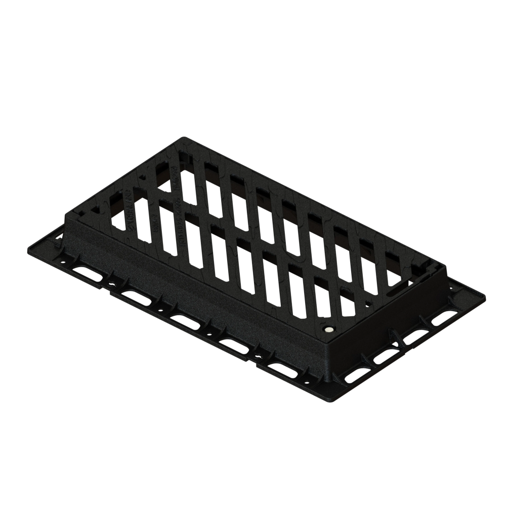 Дощоприймач чавунний 540х940 прямокутний магістральний з замком Хвиля C250