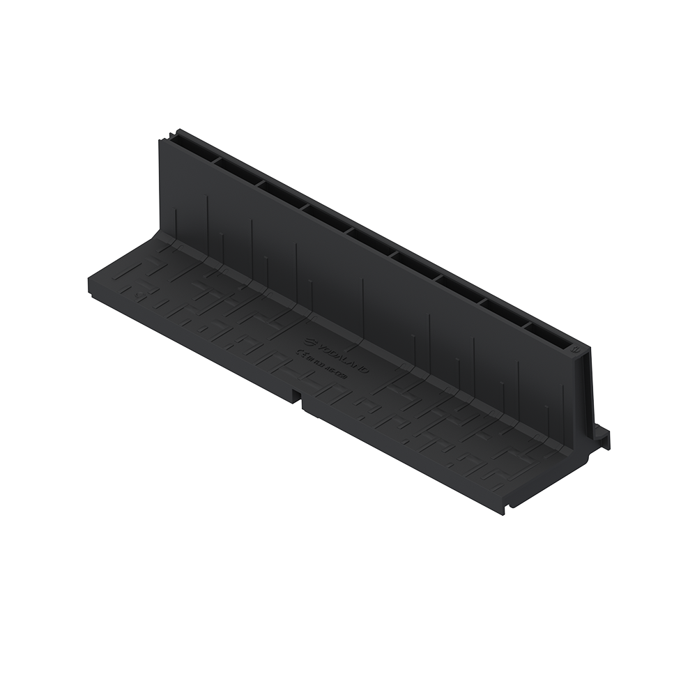 Насадка щілинна L-тип для лотків Base DN100 A15-С250 135х500 мм