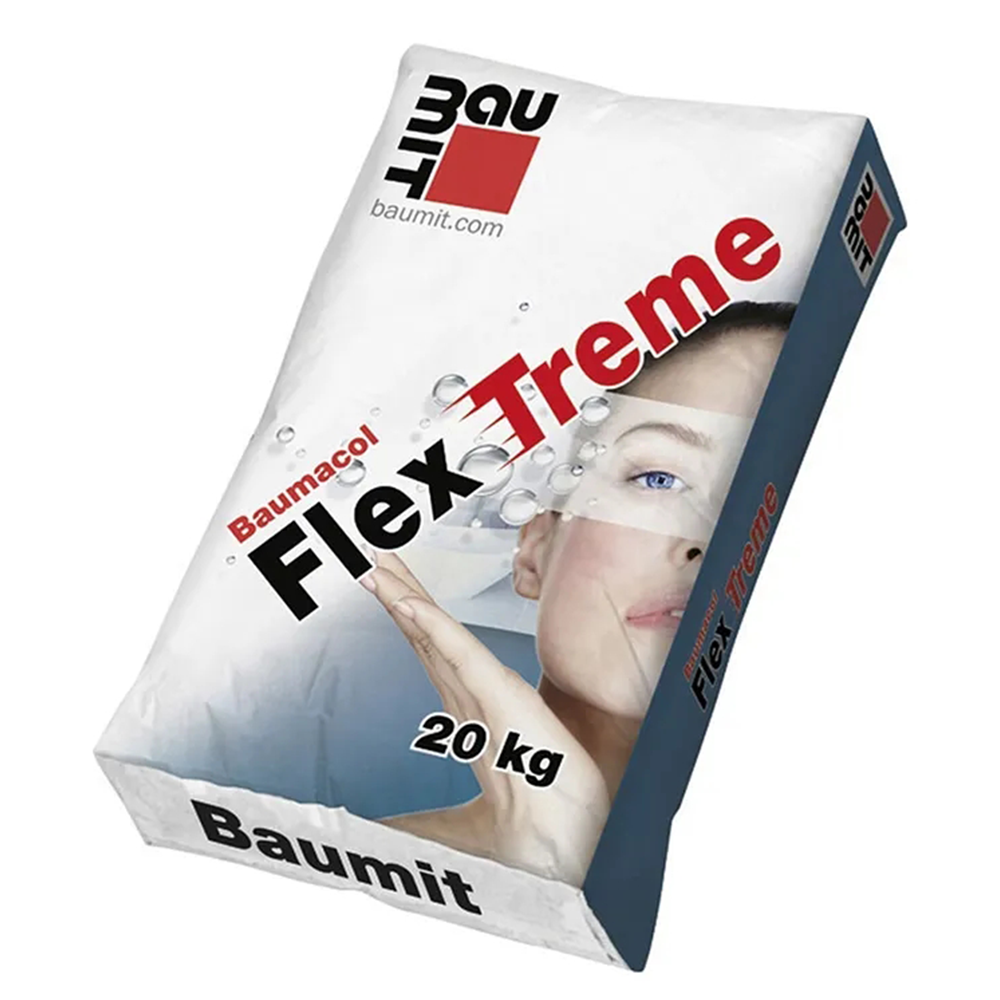 Baumit FlexTreme - надзвичайно еластичний клей для плитки, 20кг