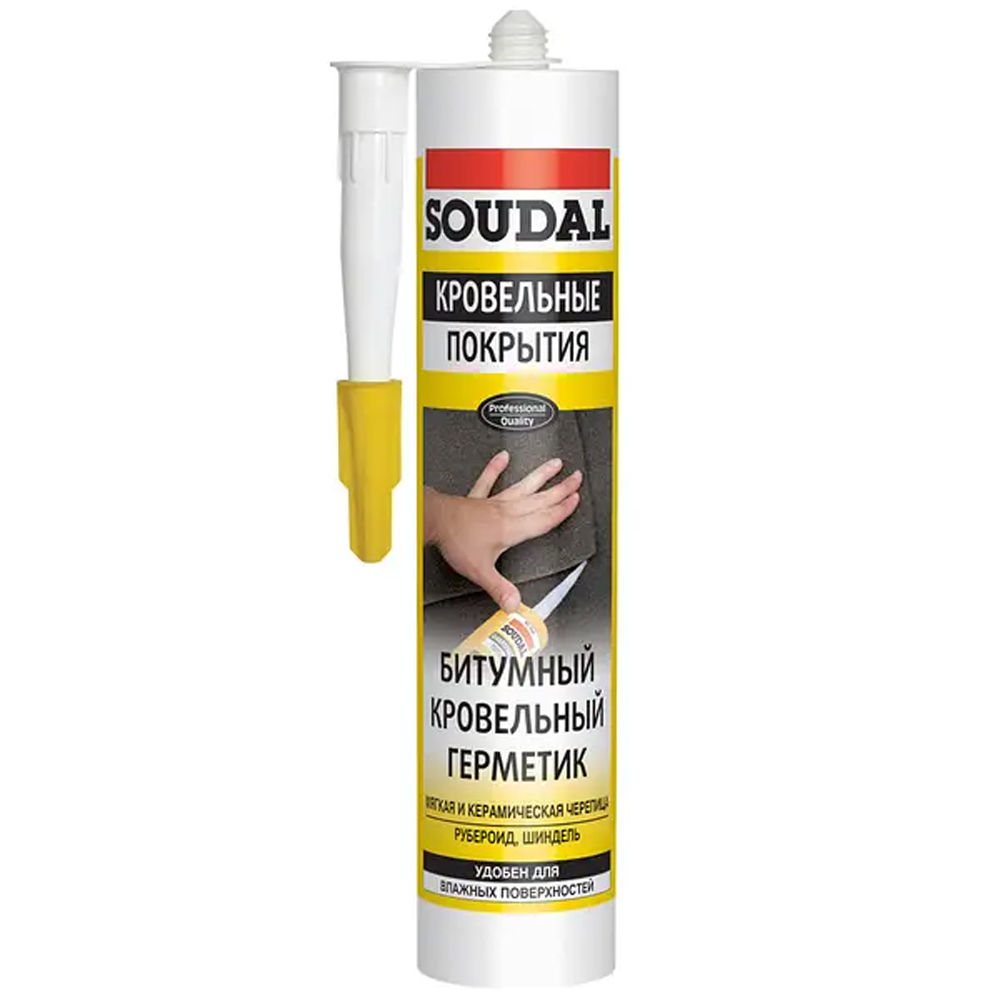 Soudal Soudafalt Бітумний покрівельний герметик, 300мл