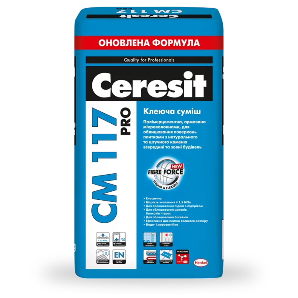 Еластична клеюча суміш для натурального каменю CM 117 pro 27 кг
