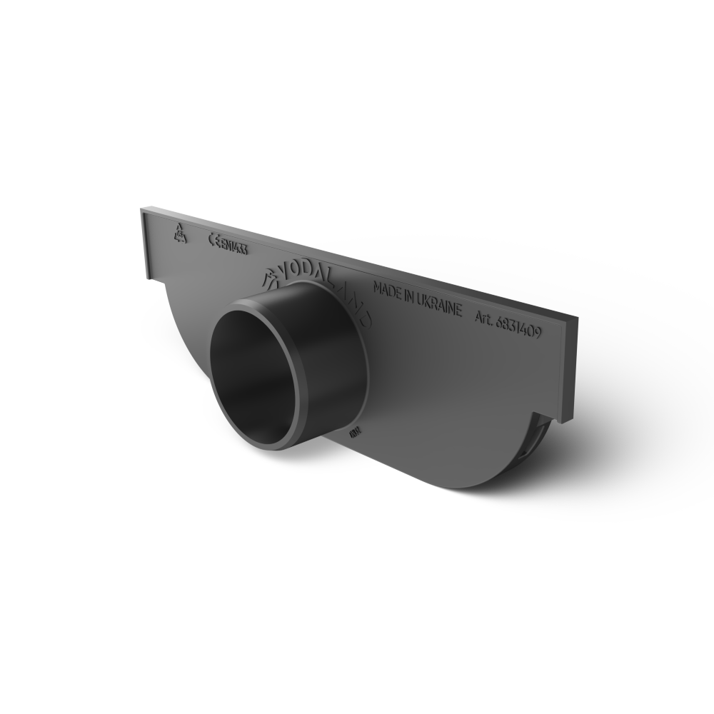 Заглушка з випуском 32 для лотка Easy Low DN100 H40