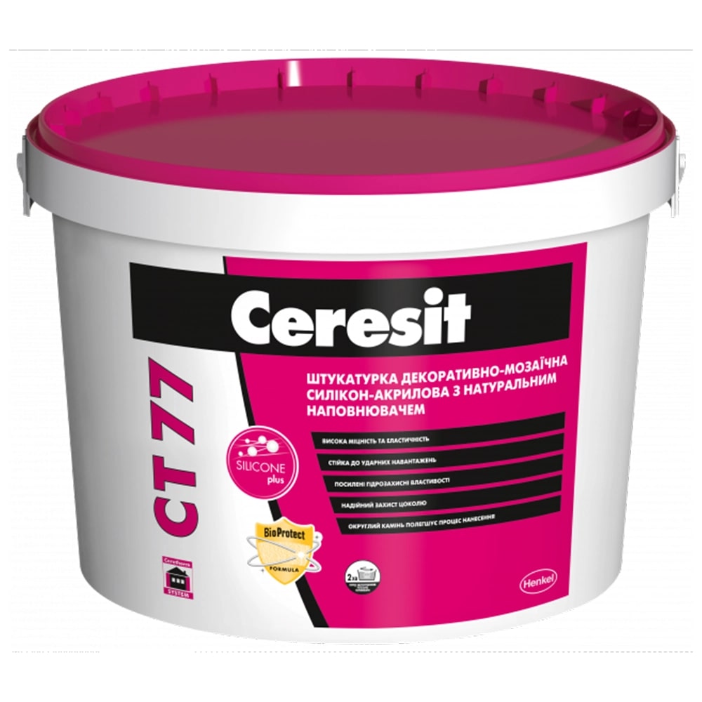 Штукатурка декоративна мозаїчна Ceresit CT 77, 28кг