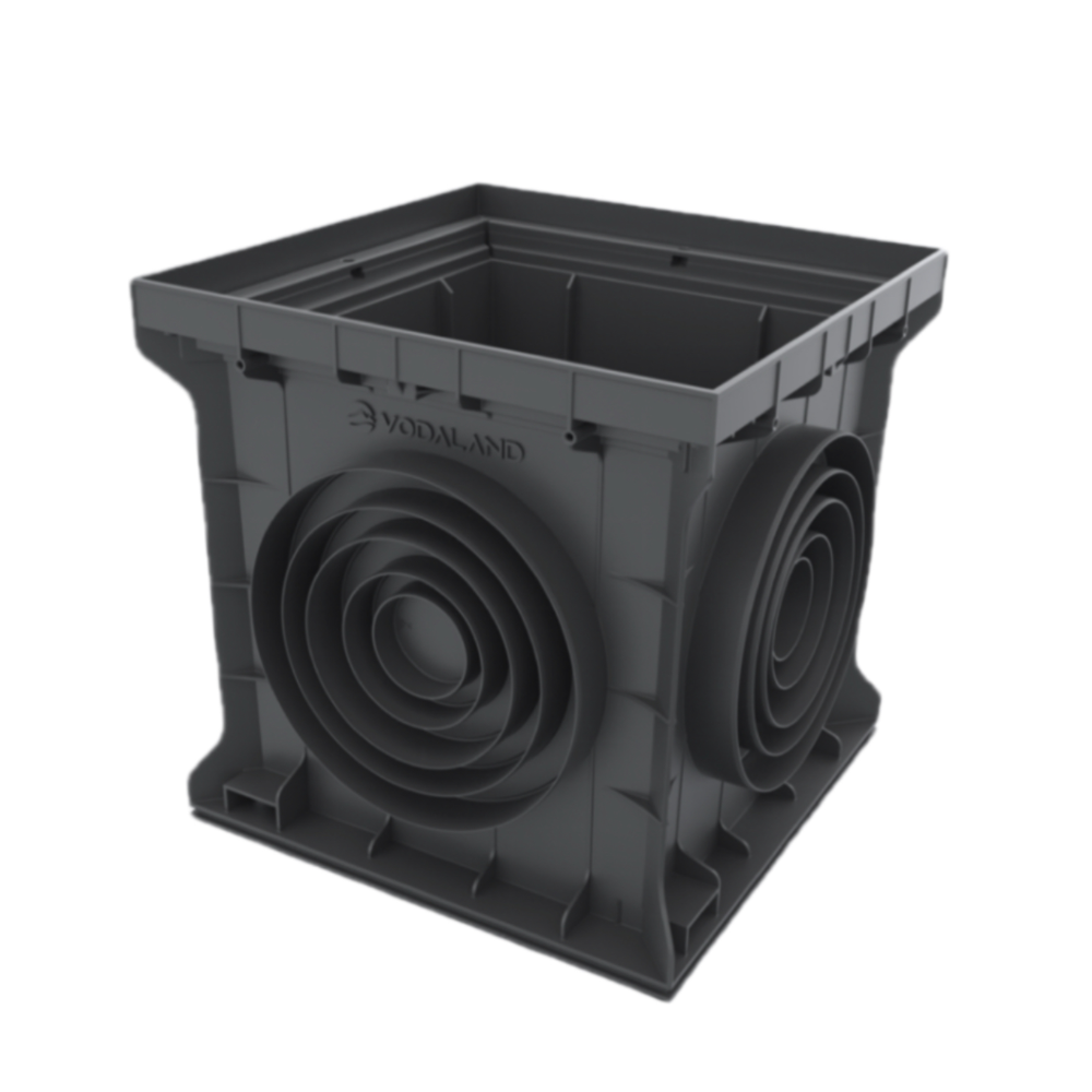 Дощоприймач пластиковий Base 400х400 чорний