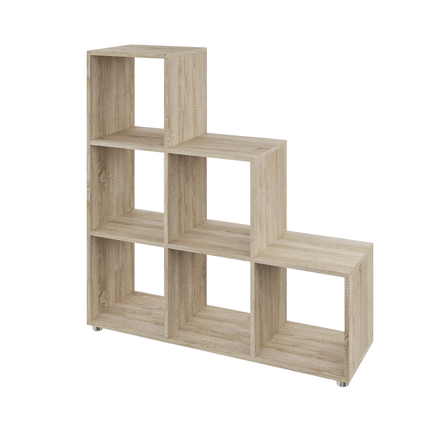 Стелаж настінно-підлоговий модульний MEBLIBUD KUB 6 секції