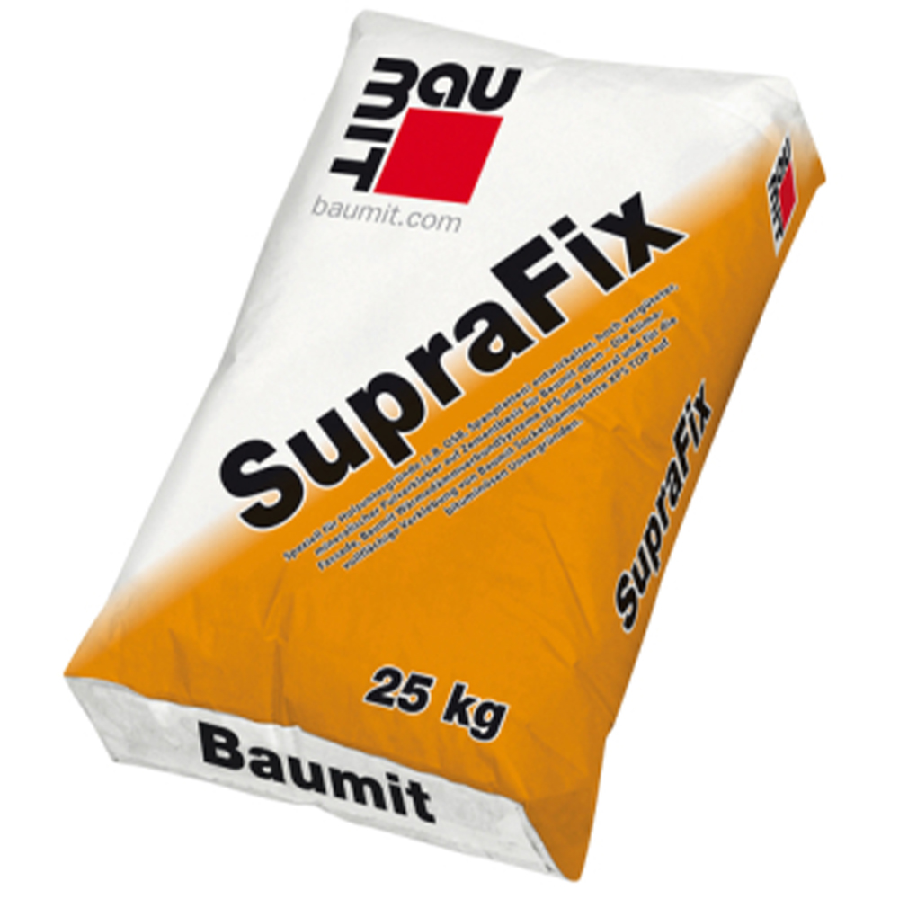 Baumit SupraFix смесь для приклеивания пенополистирола, 25 кг