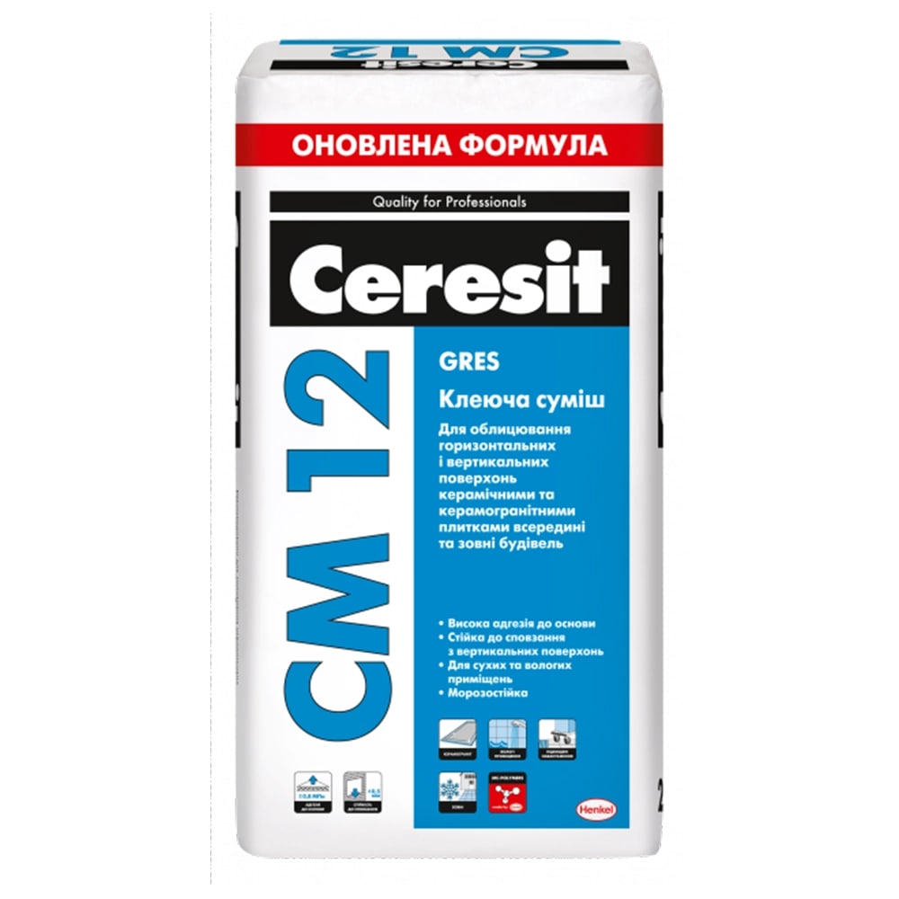 Ceresit CM 12 Клейова суміш Express, 25 кг