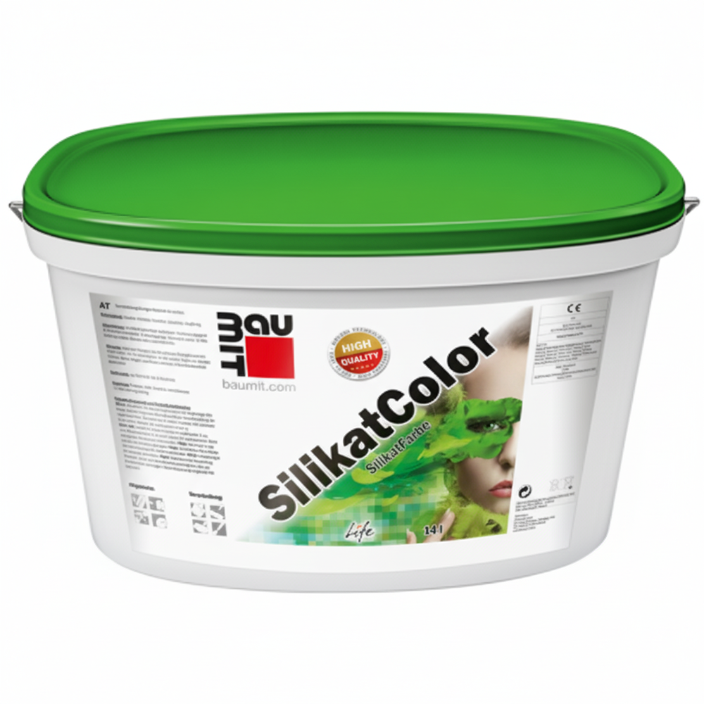 Baumit SilikatColor - фасадна силікатна фарба, база, 14 л
