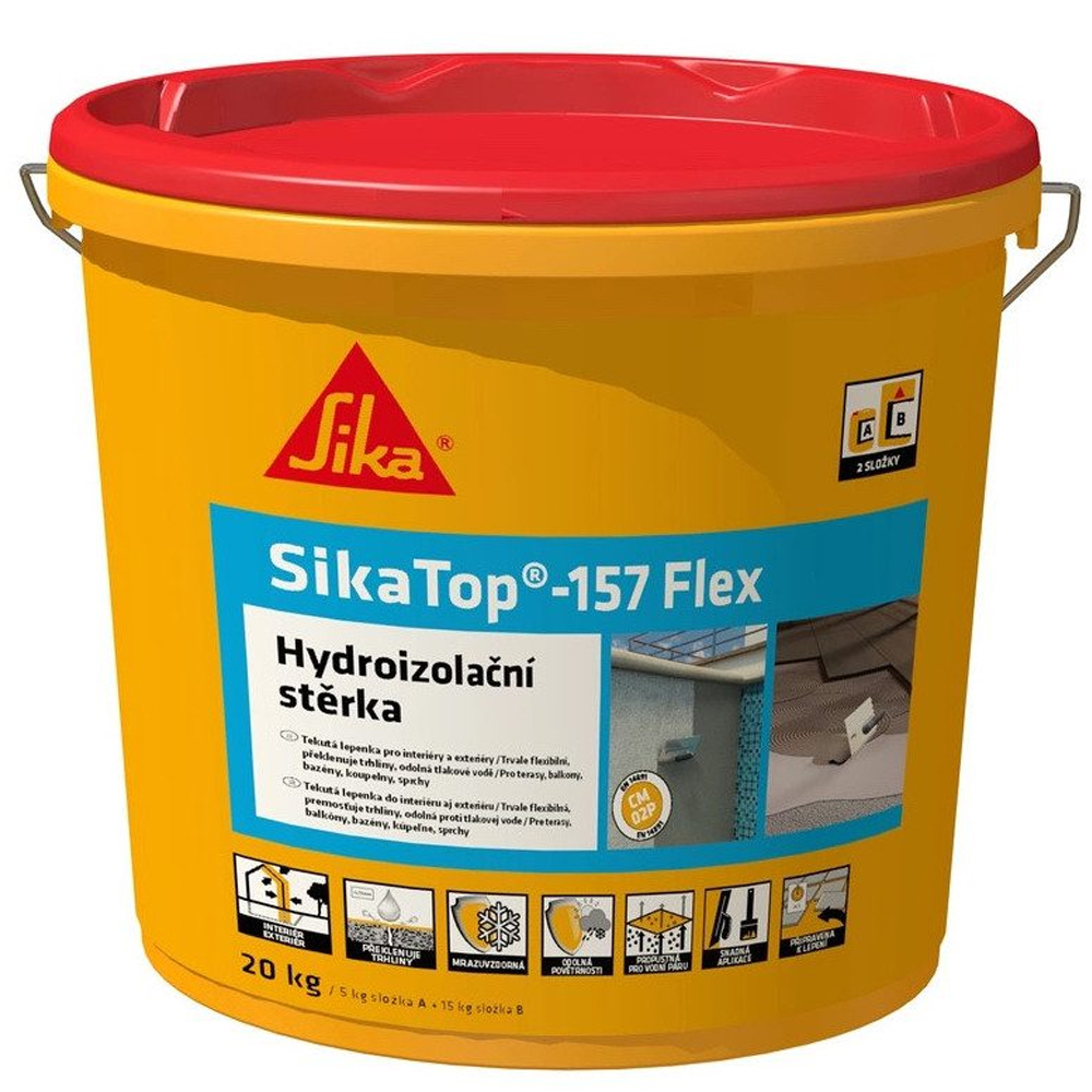 SikaTop-157 Flex (AB) Двохкомпонентна еластична гідроізоляція, 20кг
