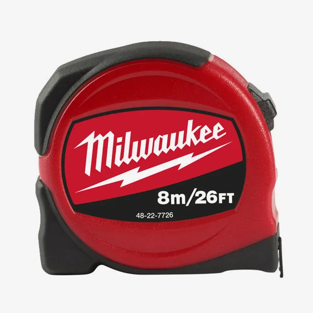 Рулетка метрична MILWAUKEE, 8м/26фт, (25мм)