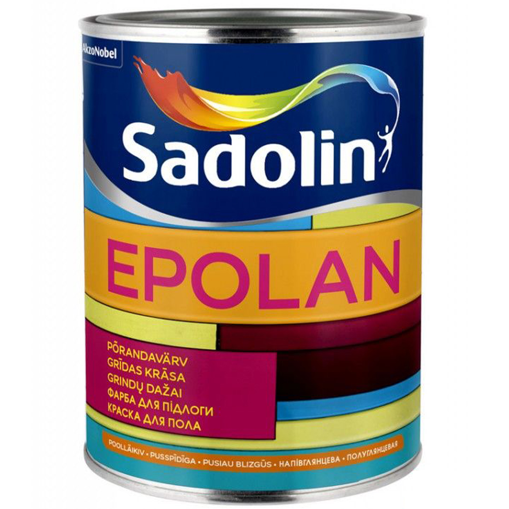 Водорозчинна фарба для підлоги EPOLAN Sadolin, біла, 5л