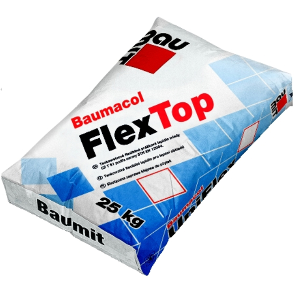 Baumit FlexTop еластична клеюча суміш для приклеювання всіх видів плиток 25 кг