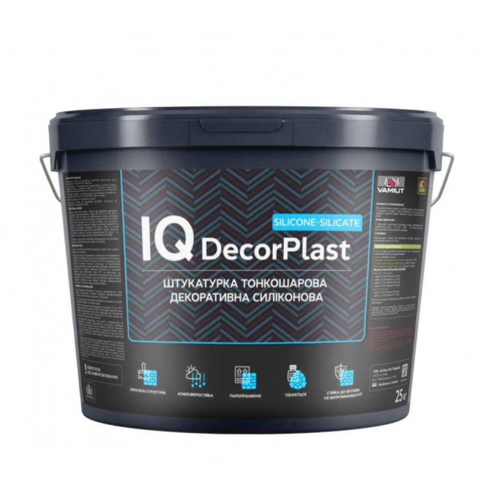 Штукатурка полімерна IQ DecorPlast Silicone-Silicate