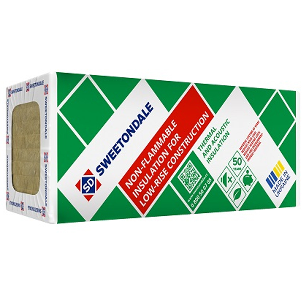 Базальтова вата Sweetondale 1200х600 ULTRAWOOL BRICK (Техноблок Стандарт) 45 кг/м3