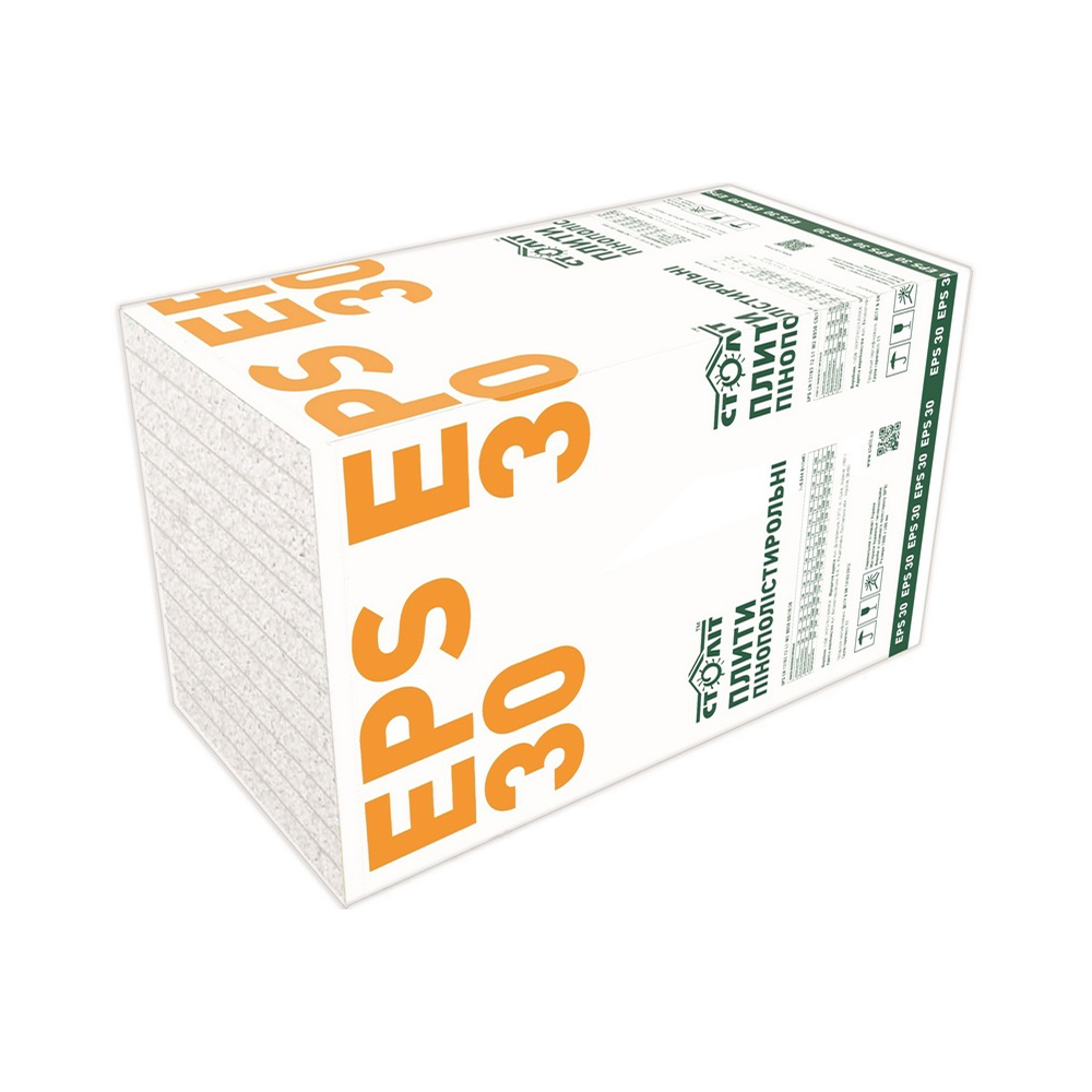 Століт Пінополістирольні плити EPS 30, 1000х500мм 8кг/м³ 