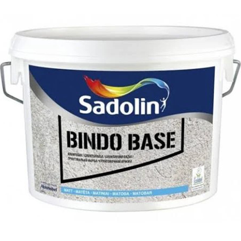 Водорозчинна грунт-фарба BINDO BASE Sadolin, біла, 10л