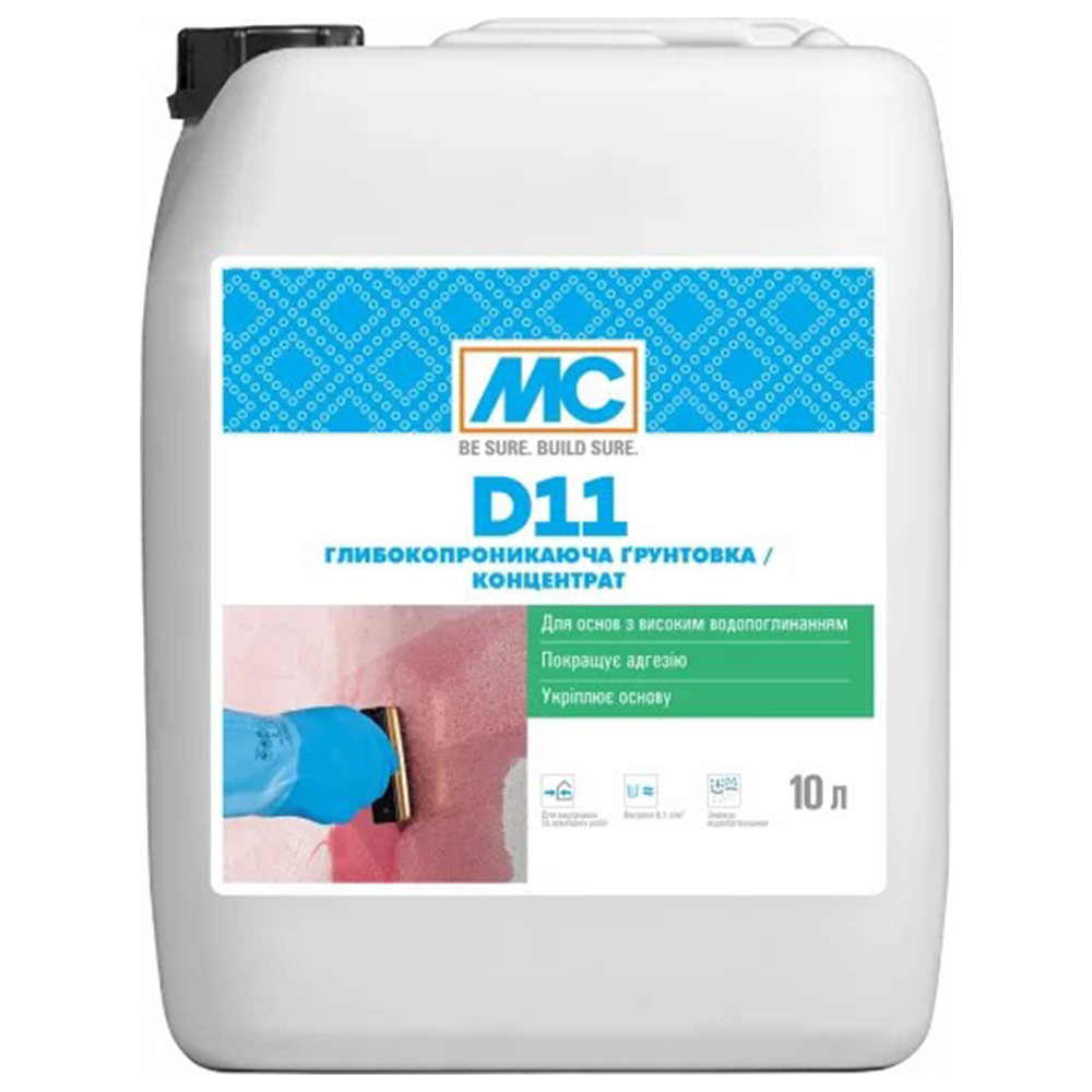 Глибокопроникаюча ґрунтовка / концентрат MC-Bauchemie D 11, 10л