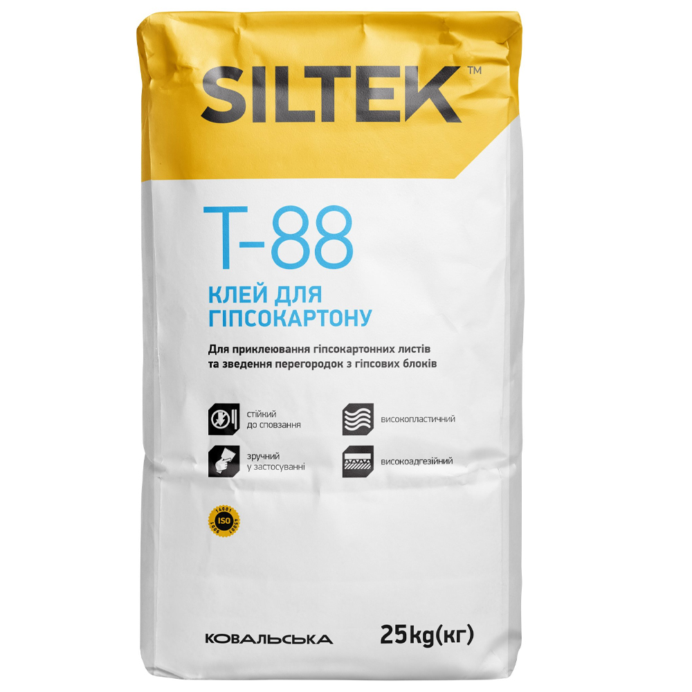 Клей для гіпсокартону Siltek Т-88, 25кг