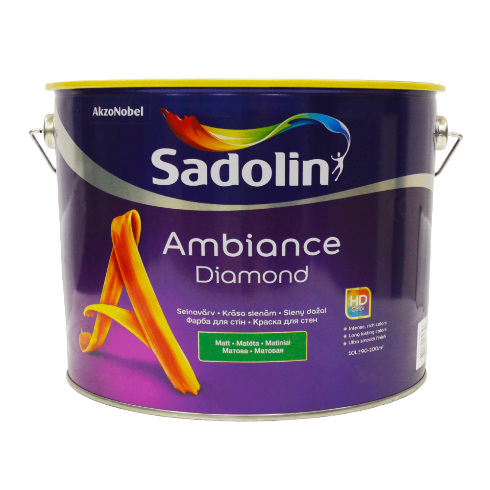 Фарба глибокоматова, що миється, Sadolin Ambiance Royal, 10 л, білий