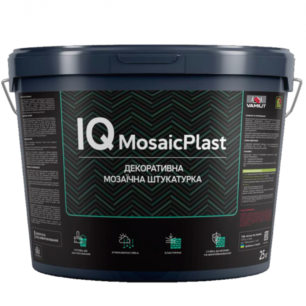Декоративно-мозаїчна полімерна штукатурка IQ MosaicPlast NS, 25кг