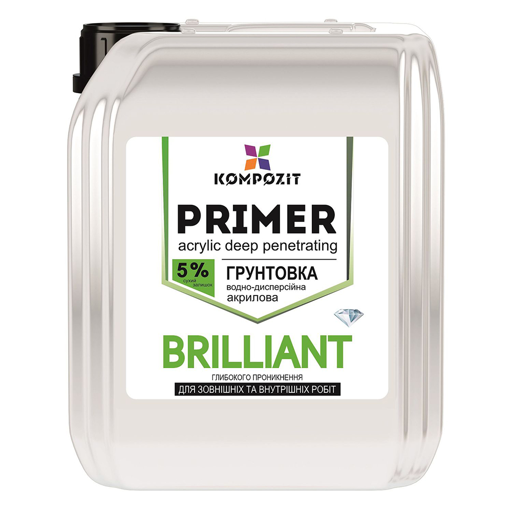 Грунтовка акрилова BRILLIANT, 10 л