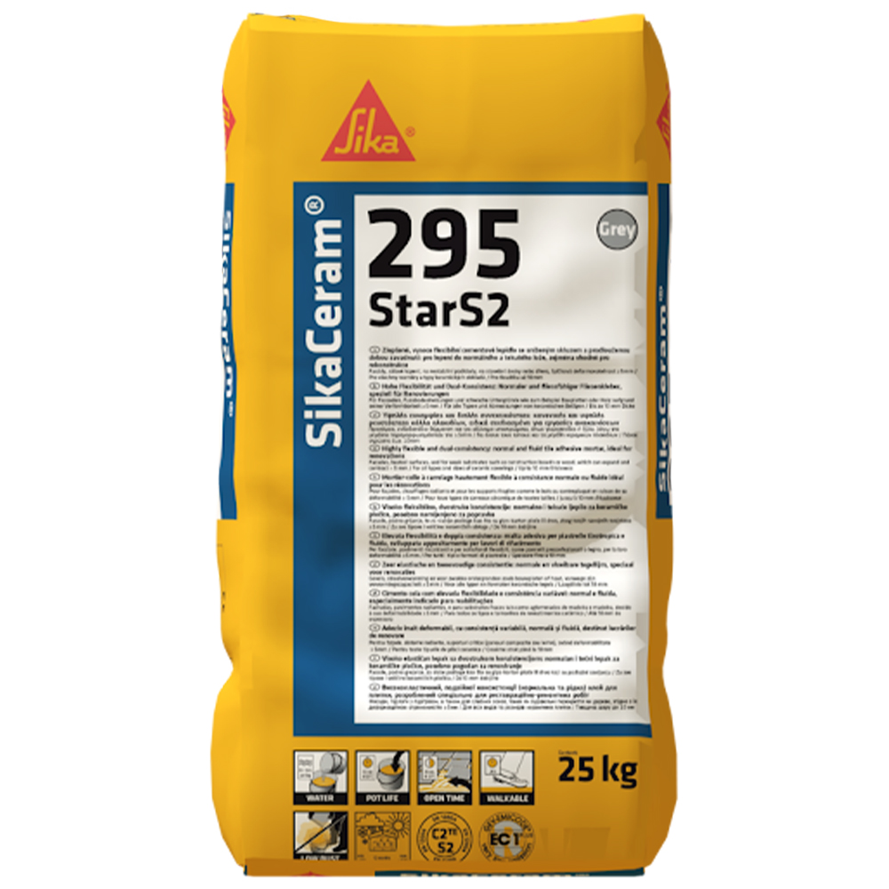 SikaCeram-295 StarS2 Cупереластичний клей без обмеження формату плитки, 25 кг