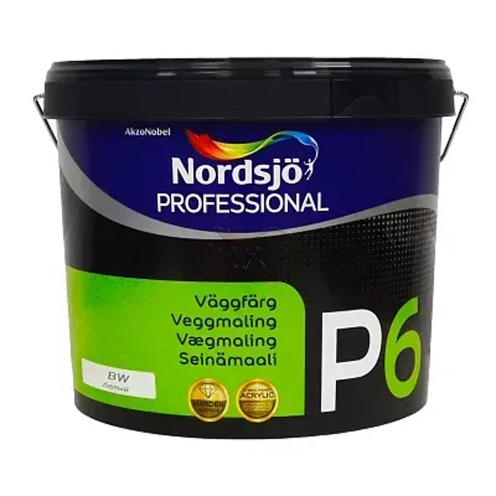 Фарба акрилова для стін та стелі Sadolin Professional P6, 10 л, білий