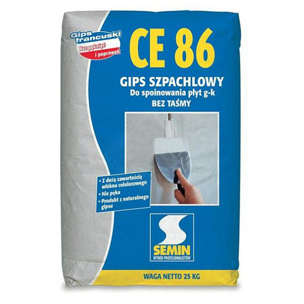 Semin CE-86 Шпаклівка для заповнення швів ГКЛ, 25 кг