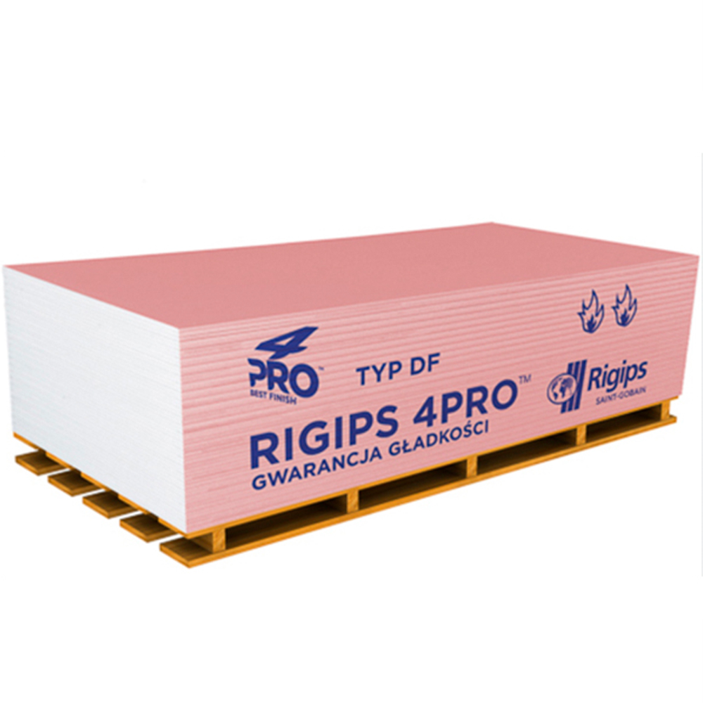Вогнестійкий гіпсокартон RIGIPS PRO Fire+ 12,5*1200*2500мм