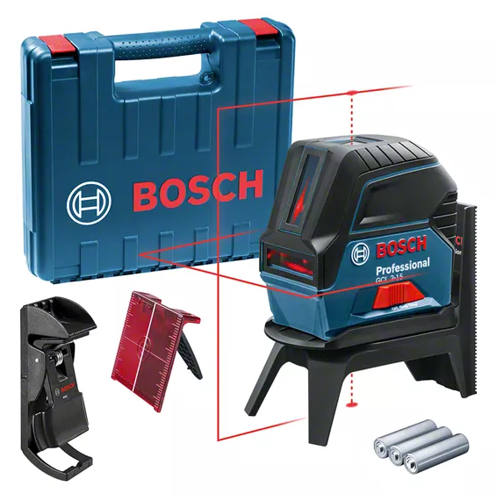 Лазерний нівелір Bosch GCL 2-15 + RM1 + BM3 clip + кейс