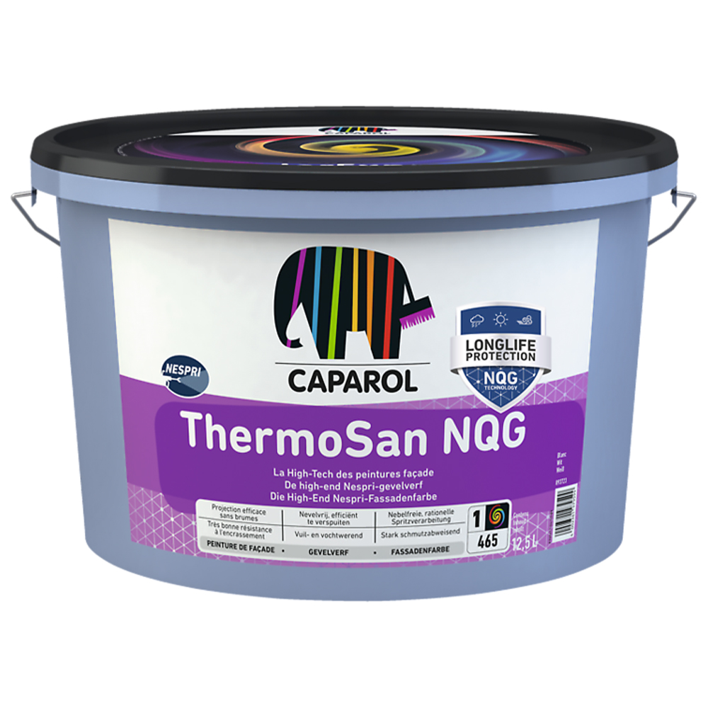 Фарба фасадна силіконова матова Caparol "ThermoSan NQG" Біла