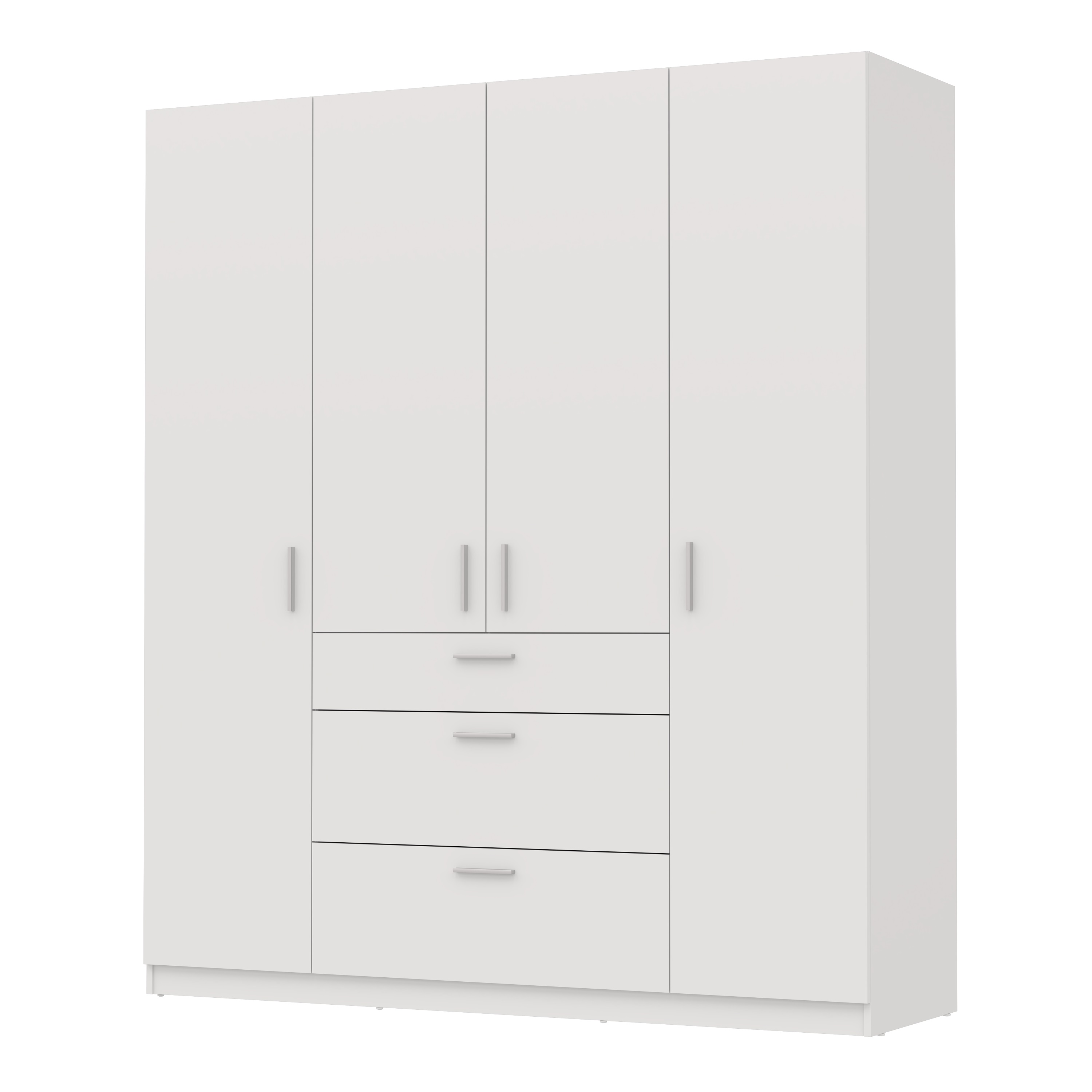 Шафа для одягу розпашна MEBLIBUD ШИК чотирьохдверна з 3-ма висувними ящиками 183.1х55х210см