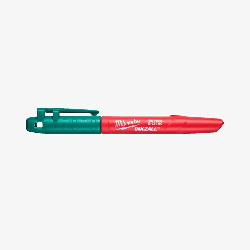 Маркер для будмайданчика InkZAll MILWAUKEE, тонкий, зелений
