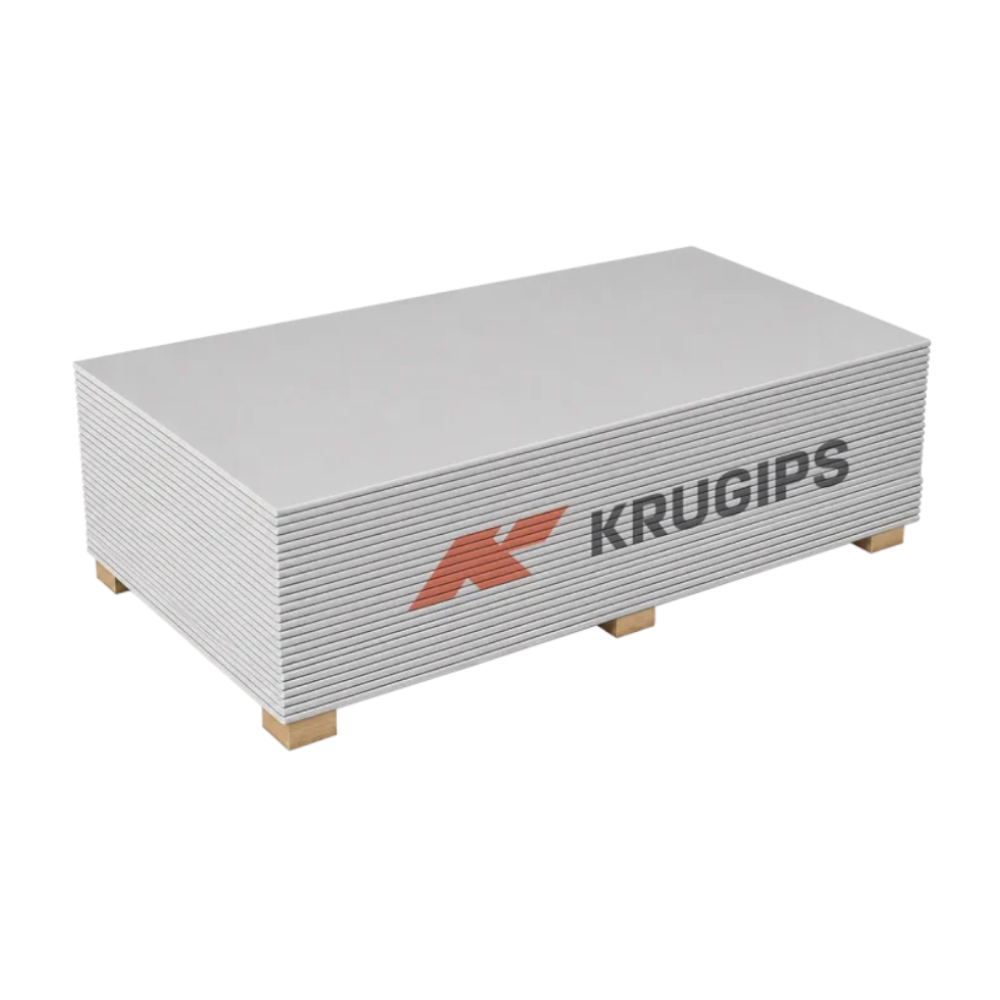 Гіпсокартон стіновий KRUGIPS 2500Х1200Х12,5