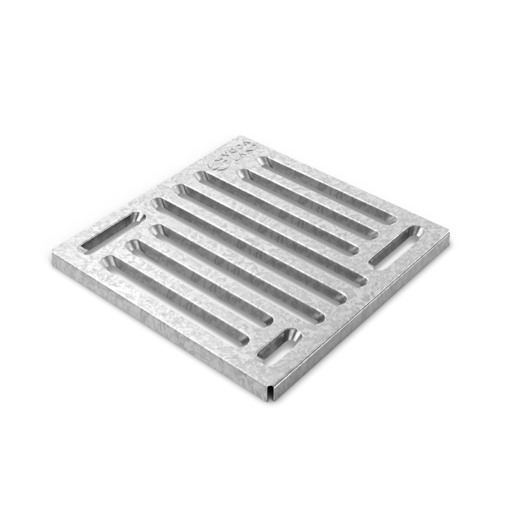  Решітка Easy 250х250 сталева оцинкована щілинна 