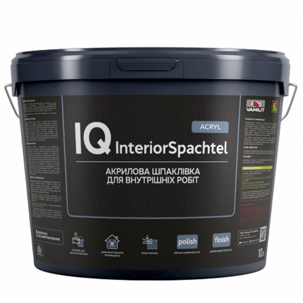 Акрилова шпаклівка IQ Interior Spachtel, 10л (15кг)