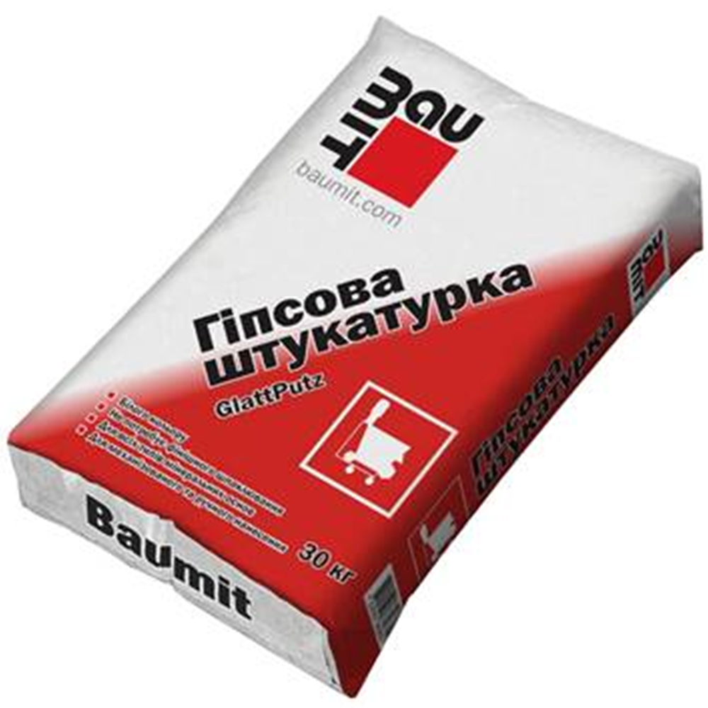 Гіпсова штукатурка для внутрішніх робіт Baumit GlattPutz, 30кг