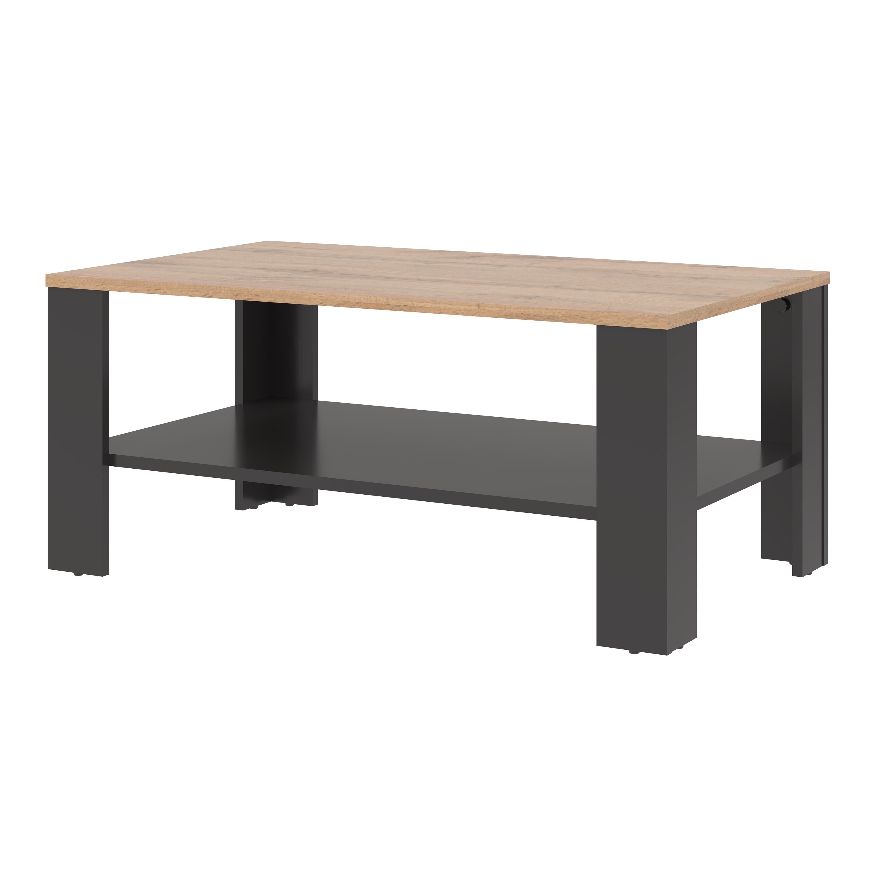 Стіл журнальний MEBLIBUD EMMA з полицею 100х60х43,6см