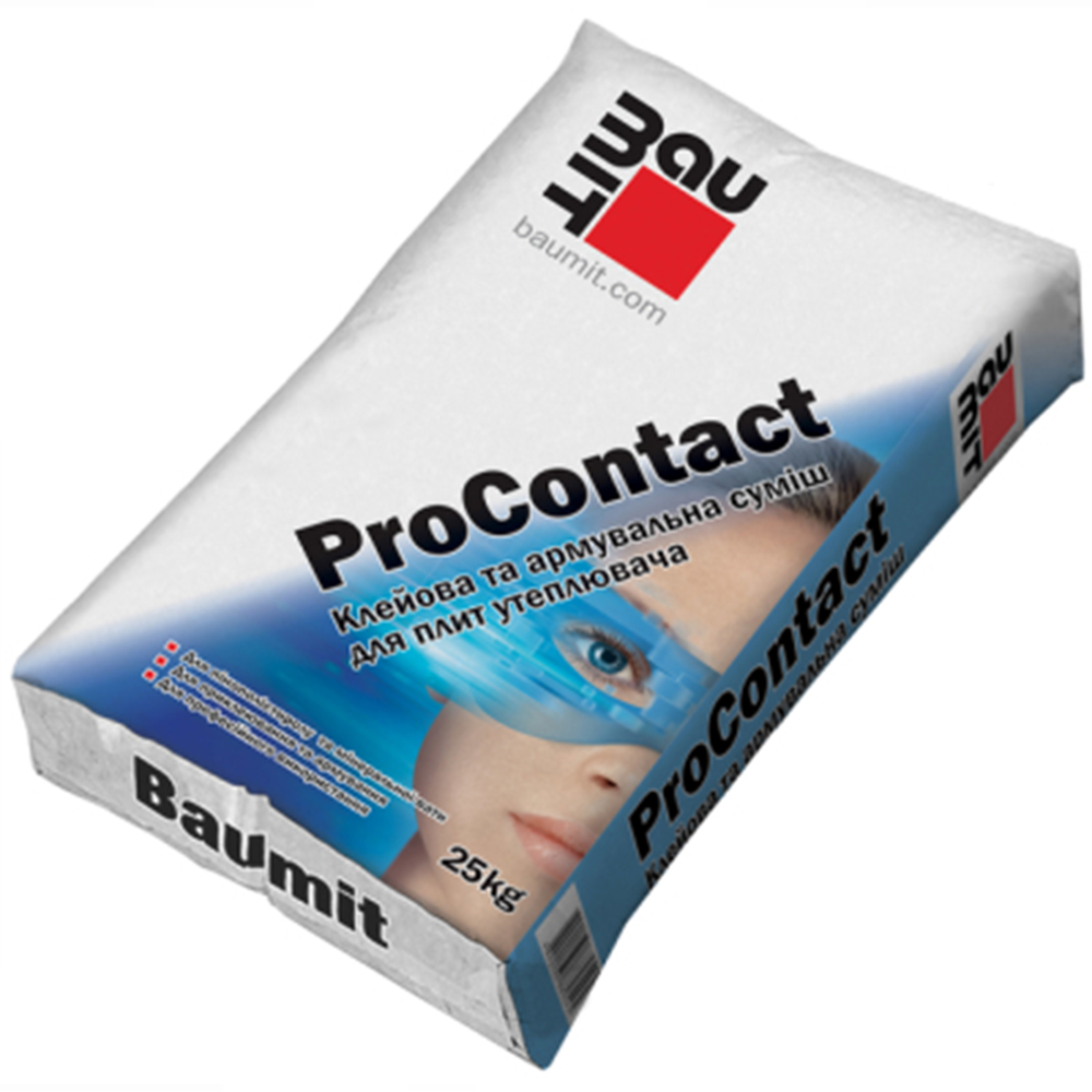 Baumit ProContact суміш для прикл. і захисту утеплювача МВ, ППС плит 25 кг