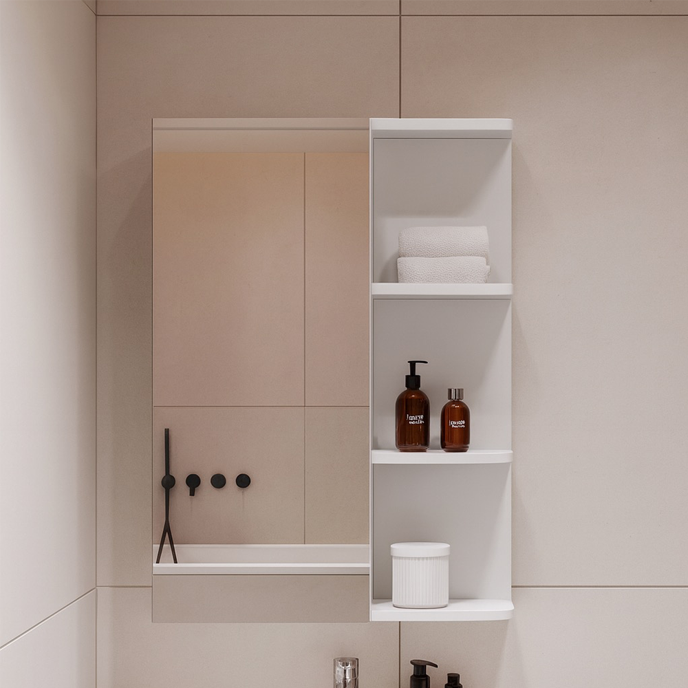 Дзеркало з шкафчиком MEBLIBUD MARY 60см правостороннє/лівостороннє