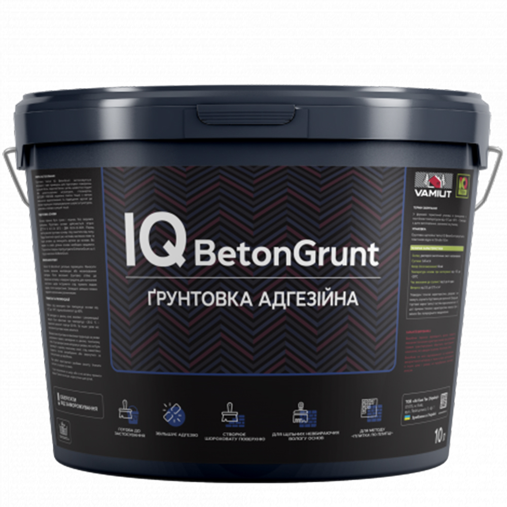 Грунтовка адгезійна для обробки бетонних основ IQ BetonGrunt, 10л